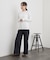 【PETIT BATEAU／プチバトー】ポワンココットクルーネック長袖Tシャツ