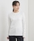 【PETIT BATEAU／プチバトー】ポワンココットクルーネック長袖Tシャツ
