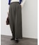チェック柄イージータックワイドパンツ【洗濯機OK】