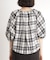 チェックギャザーブラウス【洗える】