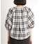 チェックギャザーブラウス【洗える】