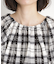チェックギャザーブラウス【洗える】