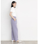【美シルエット/スタイルUP】ベルト付テーパードパンツ/洗える
