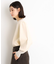 袖ボリューム×ラメリブ配色ニット【洗える】
