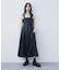 【スタイルアップが叶う】フィット＆フレア合皮ジャンスカ