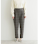 【洗える】両面起毛テーパードパンツ