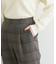 【洗える】両面起毛テーパードパンツ