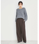 【洗えるパンツ】裏起毛タックワイド