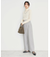 【洗えるパンツ】裏起毛タックワイド