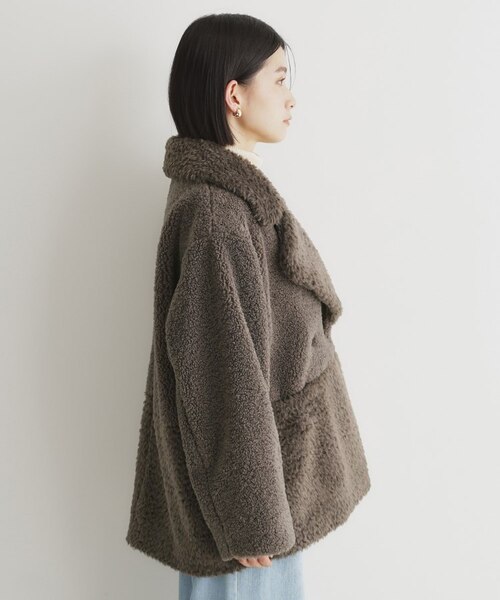 THE SHOP TK マシュマロボア素材切替Pコート マシュマロボア素材切替Pコート｜ザショップティーケーの通販