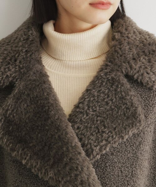 マシュマロボア素材切替Pコート｜ザショップティーケーの通販｜&mall