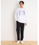 フラワー刺繍＋グラフィックロングTシャツ