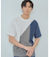 アムンゼン異素材切替半袖Tシャツ