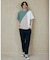 アムンゼン異素材切替半袖Tシャツ