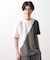 アムンゼン異素材切替半袖Tシャツ