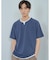 ミニフクレキーネック半袖Tシャツ