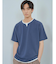 ミニフクレキーネック半袖Tシャツ