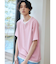 ミニフクレキーネック半袖Tシャツ