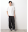 ミニフクレキーネック半袖Tシャツ