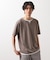 ミニフクレキーネック半袖Tシャツ