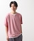 ミニフクレキーネック半袖Tシャツ