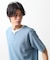 ミニフクレキーネック半袖Tシャツ