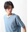 ミニフクレキーネック半袖Tシャツ