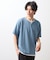 ミニフクレキーネック半袖Tシャツ