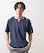 ミニフクレキーネック半袖Tシャツ