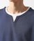 ミニフクレキーネック半袖Tシャツ