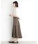 フラップベルト付きスカート【洗える】