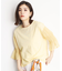 袖シャーリングシアープルオーバー【洗濯機OK】