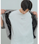 フェイクスウェードアンサンブルカーディガン【五分袖カーディガン＋半袖Tシャツセットアイテム】