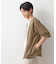 フェイクスウェードアンサンブルカーディガン【五分袖カーディガン＋半袖Tシャツセットアイテム】
