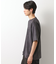 スウェードプリント半袖Tシャツ　【オーバーサイズ/洗濯機OK】