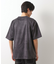 スウェードプリント半袖Tシャツ　【オーバーサイズ/洗濯機OK】