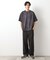 スウェードプリント半袖Tシャツ　【オーバーサイズ/洗濯機OK】