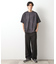 スウェードプリント半袖Tシャツ　【オーバーサイズ/洗濯機OK】