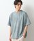 スウェードプリント半袖Tシャツ　【オーバーサイズ/洗濯機OK】