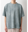 スウェードプリント半袖Tシャツ　【オーバーサイズ/洗濯機OK】