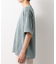 スウェードプリント半袖Tシャツ　【オーバーサイズ/洗濯機OK】