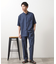 クールファイバーバンドカラー半袖シャツ　接触冷感／吸水速乾／UVケア／軽量／セットアップ可