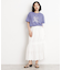 スカラップ刺繍スカート【洗濯機OK】