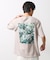 ボタニカルプリントオーバーサイズ半袖Ｔシャツ