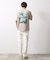 ボタニカルプリントオーバーサイズ半袖Ｔシャツ