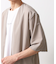 梨地アンサンブルカーディガン　五分袖カーディガン＋半袖Tシャツセット/マシンウォッシャブル