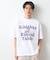 スウェード半袖ロゴTシャツ　洗濯機OK