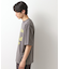 スウェード半袖ロゴTシャツ　洗濯機OK