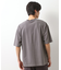 スウェード半袖ロゴTシャツ　洗濯機OK