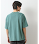 スウェード半袖ロゴTシャツ　洗濯機OK